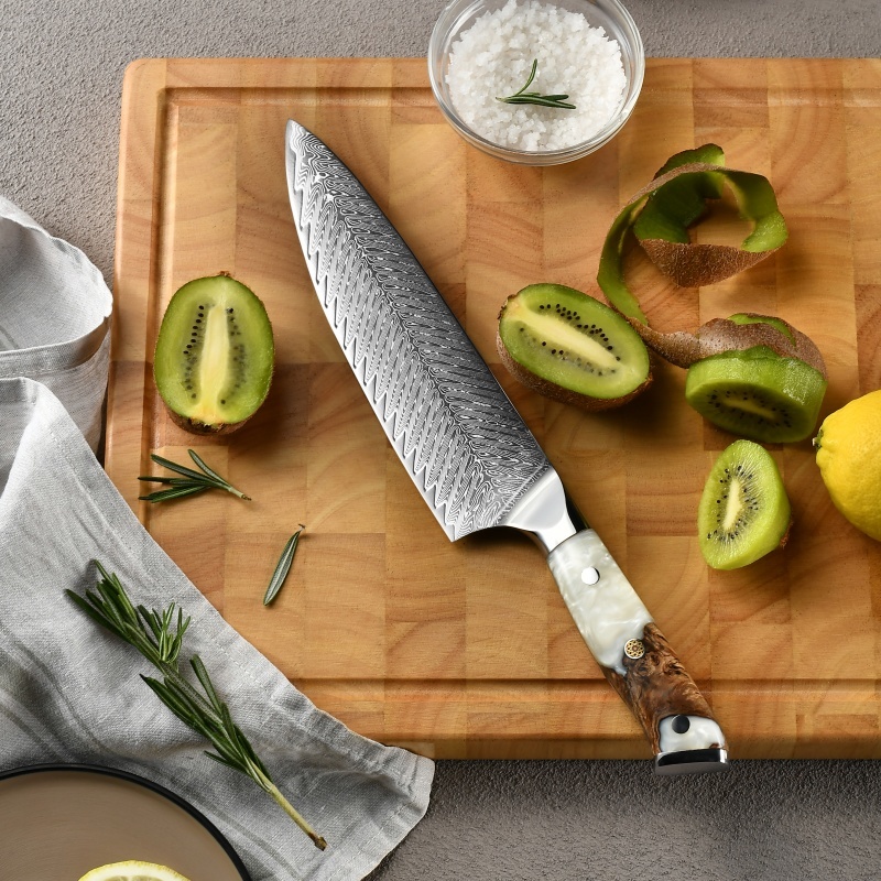 Damascus Chef Knife — view 2