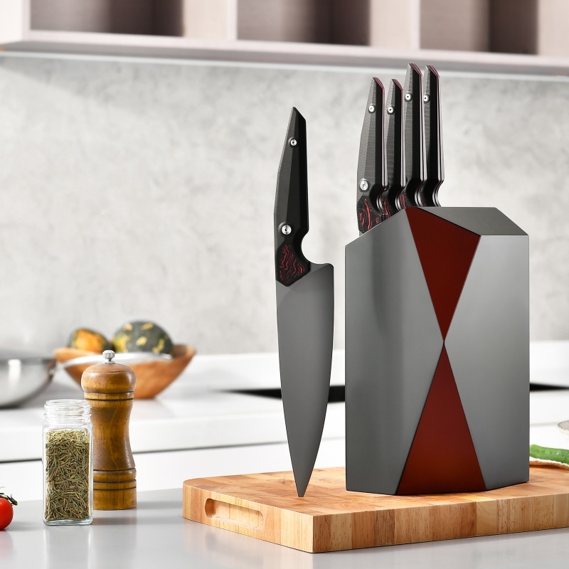 Rubber Wood Knife Holder — view 2